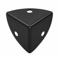 20er Set Schwarze Metalleckenschützer für Möbel und Kisten, Kantenschutz mit Schrauben, 26x26x26mm