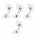 4 Stück Möbelkippsicherung Wandhalter Set für Schrank, Regal und Kommode - Babysicherheit und Haustierschutz