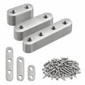 Edelstahl Flachverbinder Set, 30er Pack mit Schrauben, für Holzbau und Möbelreparatur