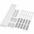 Möbel Kippschutz Set aus Metall, 6-er Pack, für Regale und Schränke, kindersicher und haustierfreundlich, einfache Montage mit Schrauben