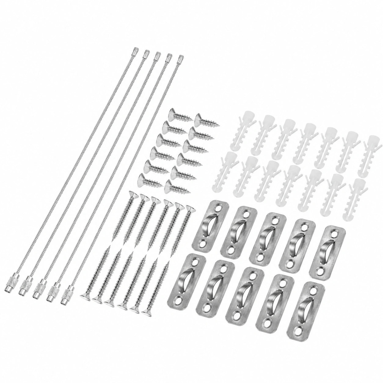 Möbel Kippschutz Set aus Metall, 6-er Pack, für Regale und Schränke, kindersicher und haustierfreundlich, einfache Montage mit Schrauben