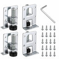 4er-Set Höhenverstellbare Möbel-Stellfüße M10, Belastbare Nivellierfüße für Tisch, Regal und Werkbank (55 mm)