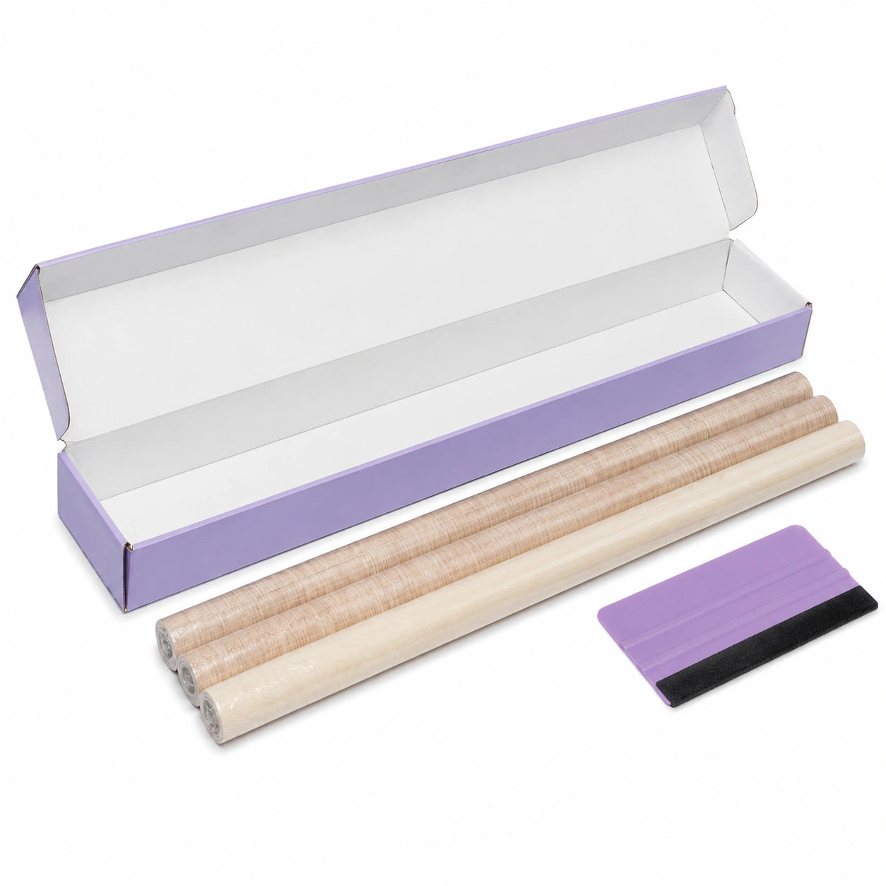 Selbstklebende Folie Set für Ikea Kallax, Eiche Hell & Sand