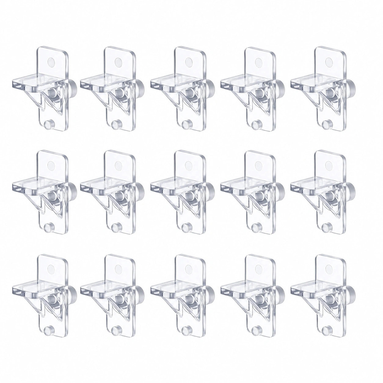 Regalbodenträger 20 Stück - 6mm Transparent Acrylstifte für Möbel und Regale