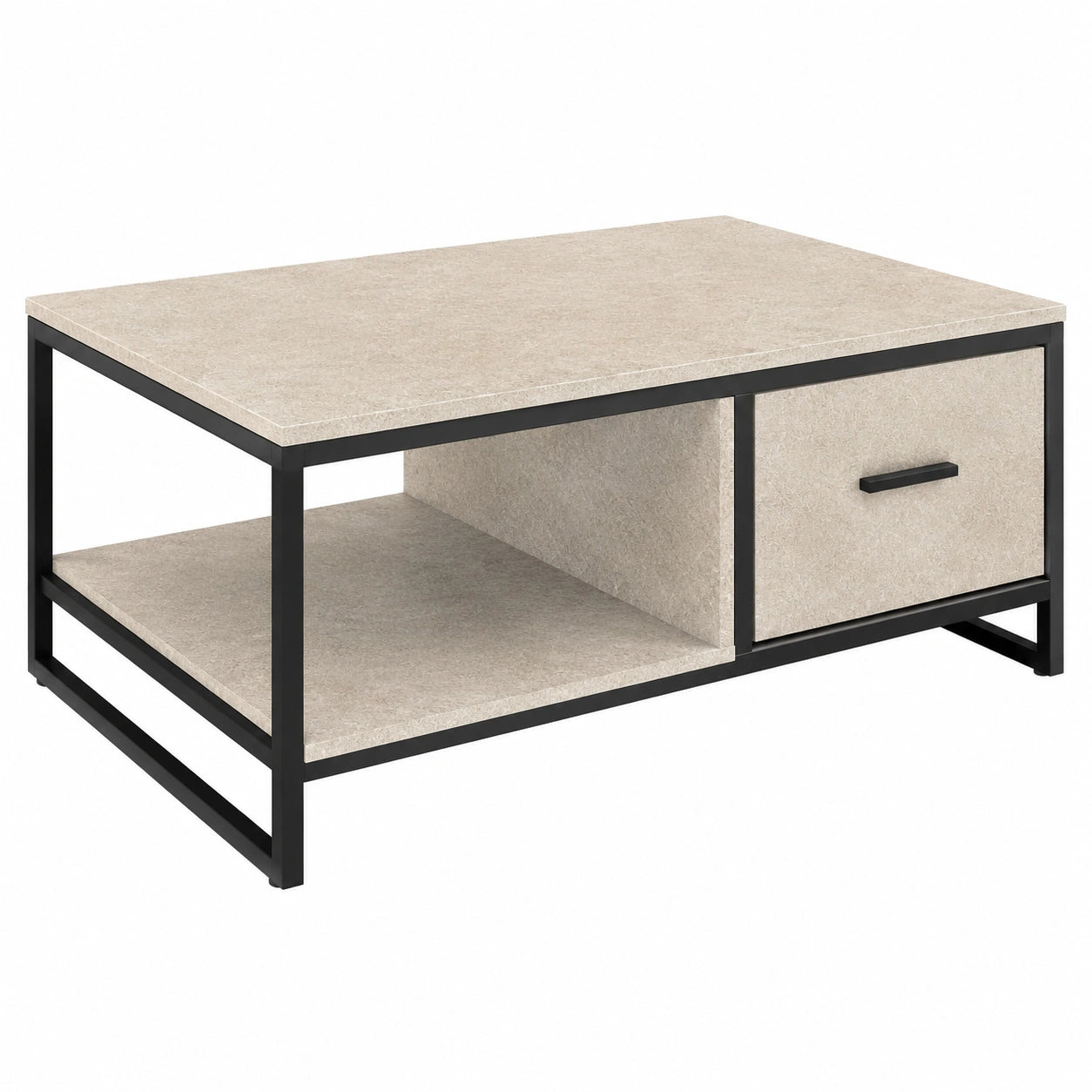 Selbstklebende Möbelfolie in Sandbetonoptik - 45x50 cm für Türen, Tische und Regale